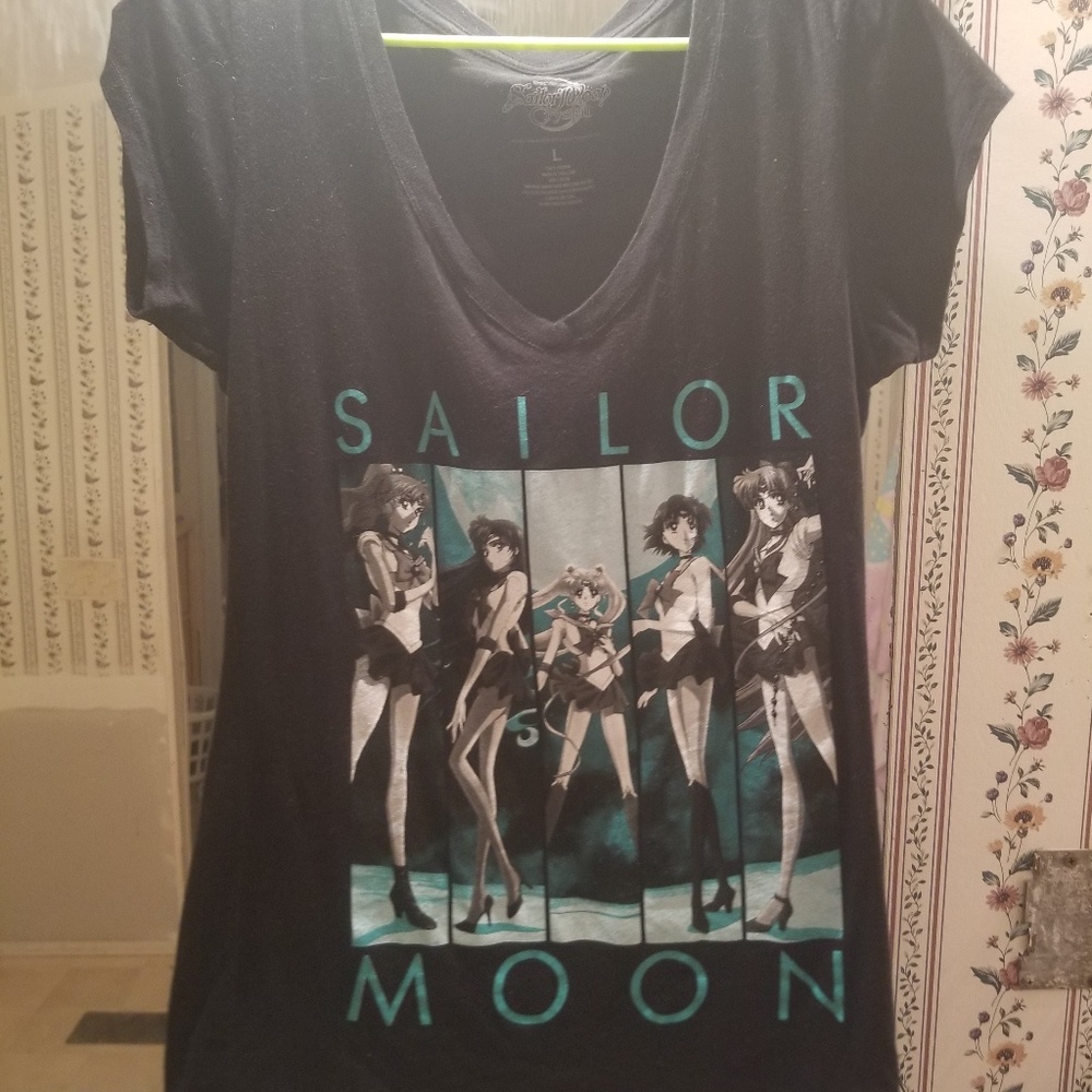 Sailor Moom Crystal V-neck T-shirt